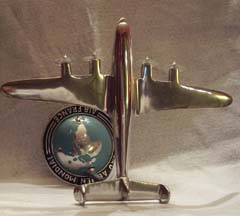 Air France Chrome statuette of the Lockheed Constellation