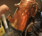 Copper Kettle for Making and Serving Boiled Coffee