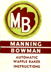 Terri's Manning Bowman Single Waffle Iron 