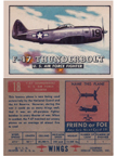  Card 018 of the Wings Friend or Foe series Republic P-47 Thunderbolt 