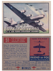 Card 051 of the Wings Friend or Foe series The Boeing B-29 Superfortress 